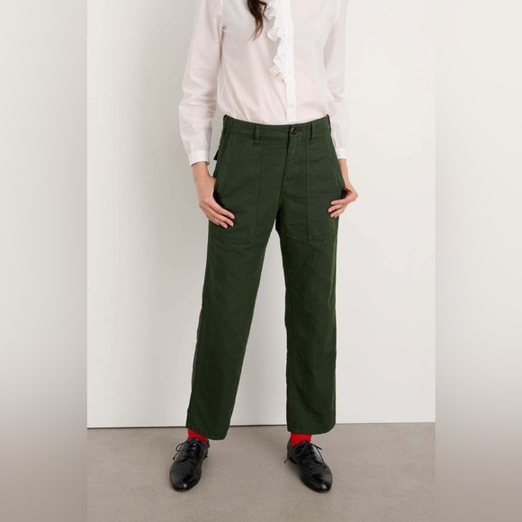 Alex Mill Pants - Alex Mill Neil Utility Straight Leg Linen Blend Pant Pine Needle Size‎ 0